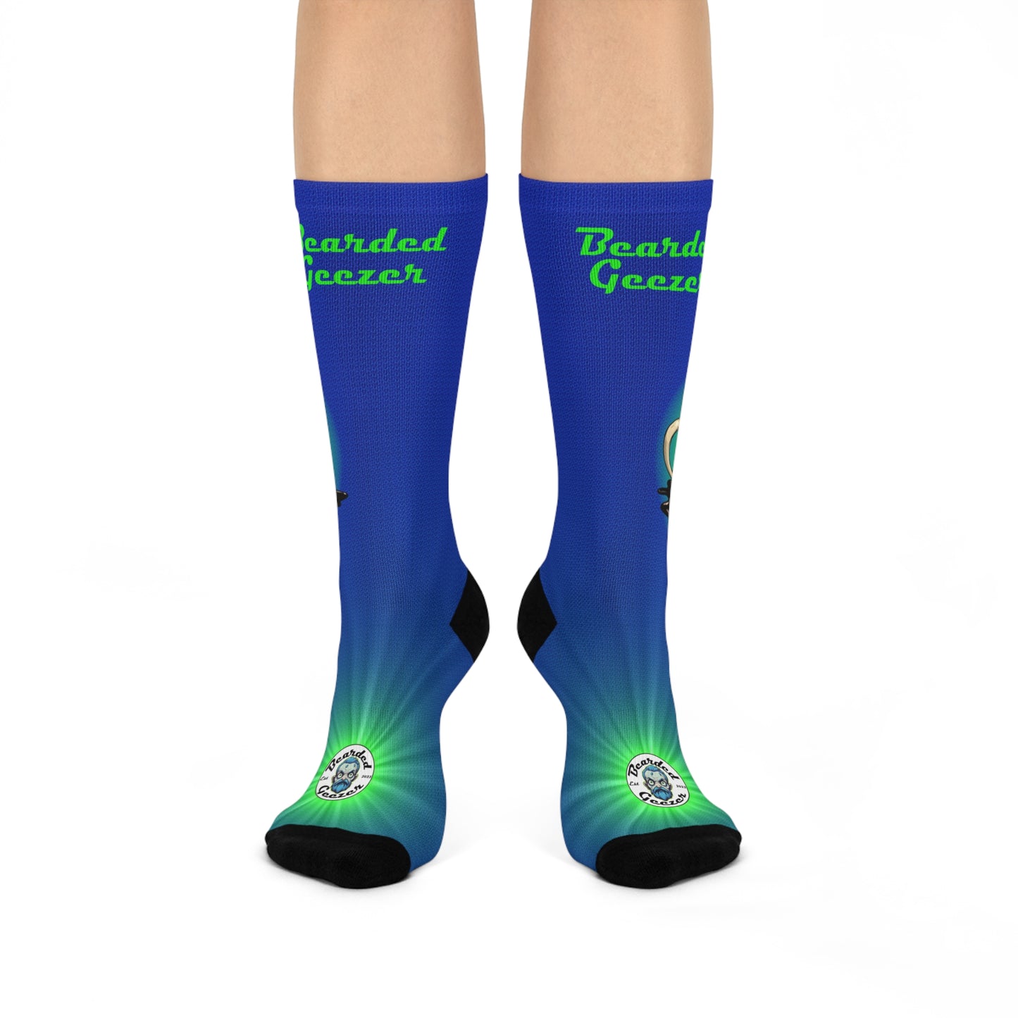 Black Coffee - Bearded Geezer Cushioned Crew Socks