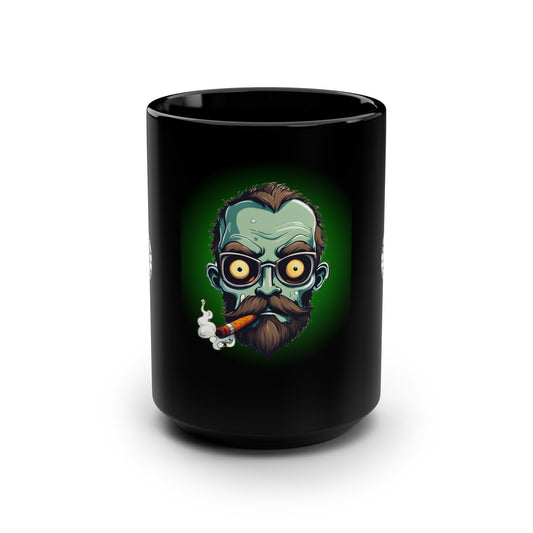 Cigar Geezer - Black Mug, 15oz