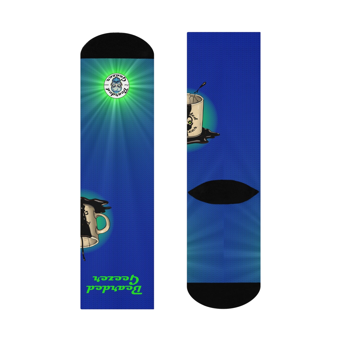 Black Coffee - Bearded Geezer Cushioned Crew Socks