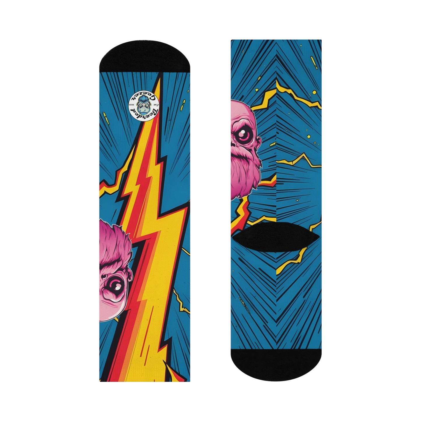 Pink Geezer - Cushioned Crew Socks