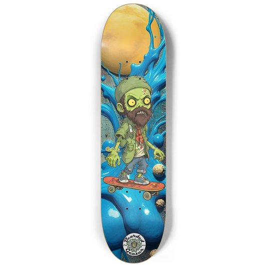 Bearded Zombie - Skateboard Deck
